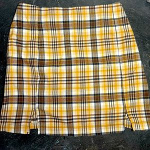 Double slit mini skirt🧡💛🤎